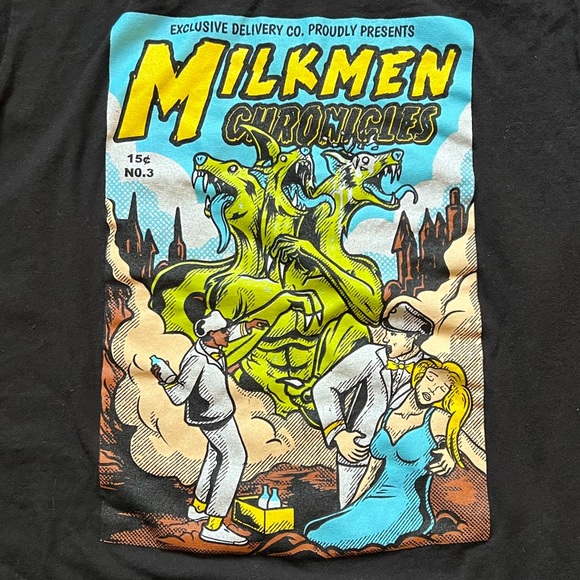 DOLLS KILL || EXCLUSIVE DELIVERY || ‘Milkman Chronicles’ Graphic TShirt | Medium - Picture 5 of 11